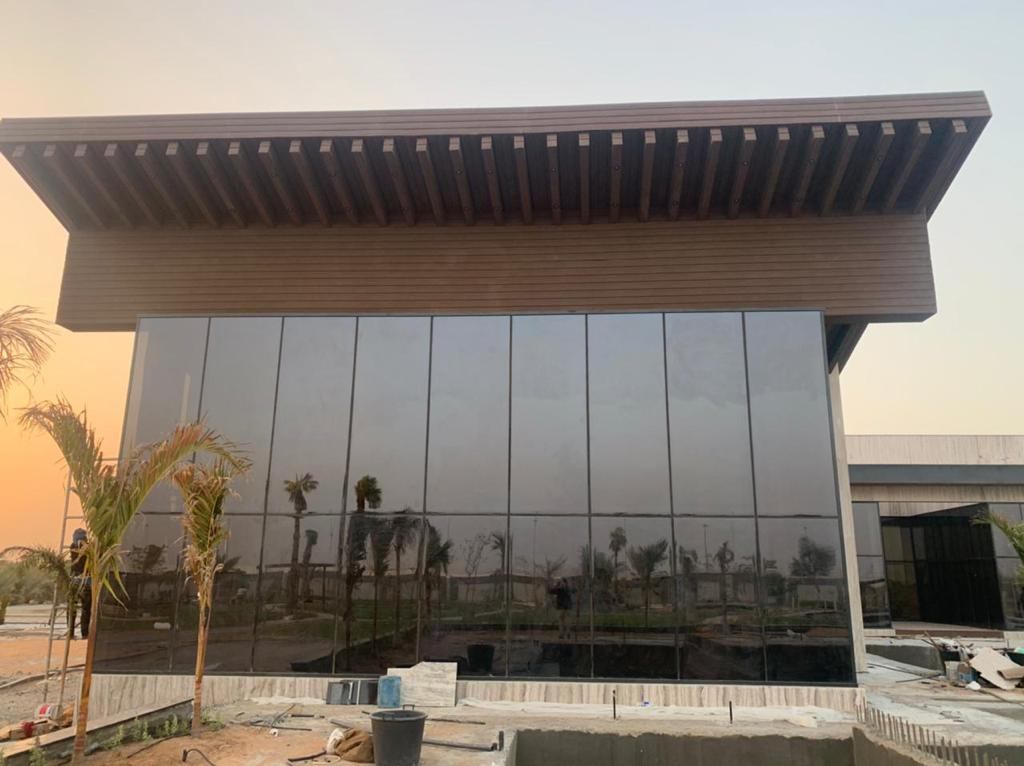 Glass facade and curtain wall